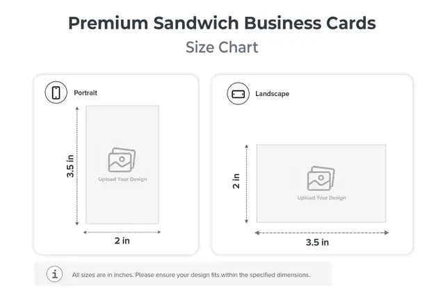 Premium Sandwich Visiting Cards