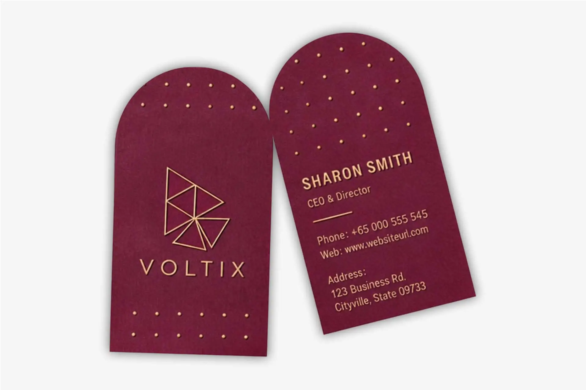U-Shape Visiting Cards