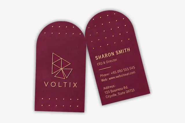 U-Shape Visiting Cards