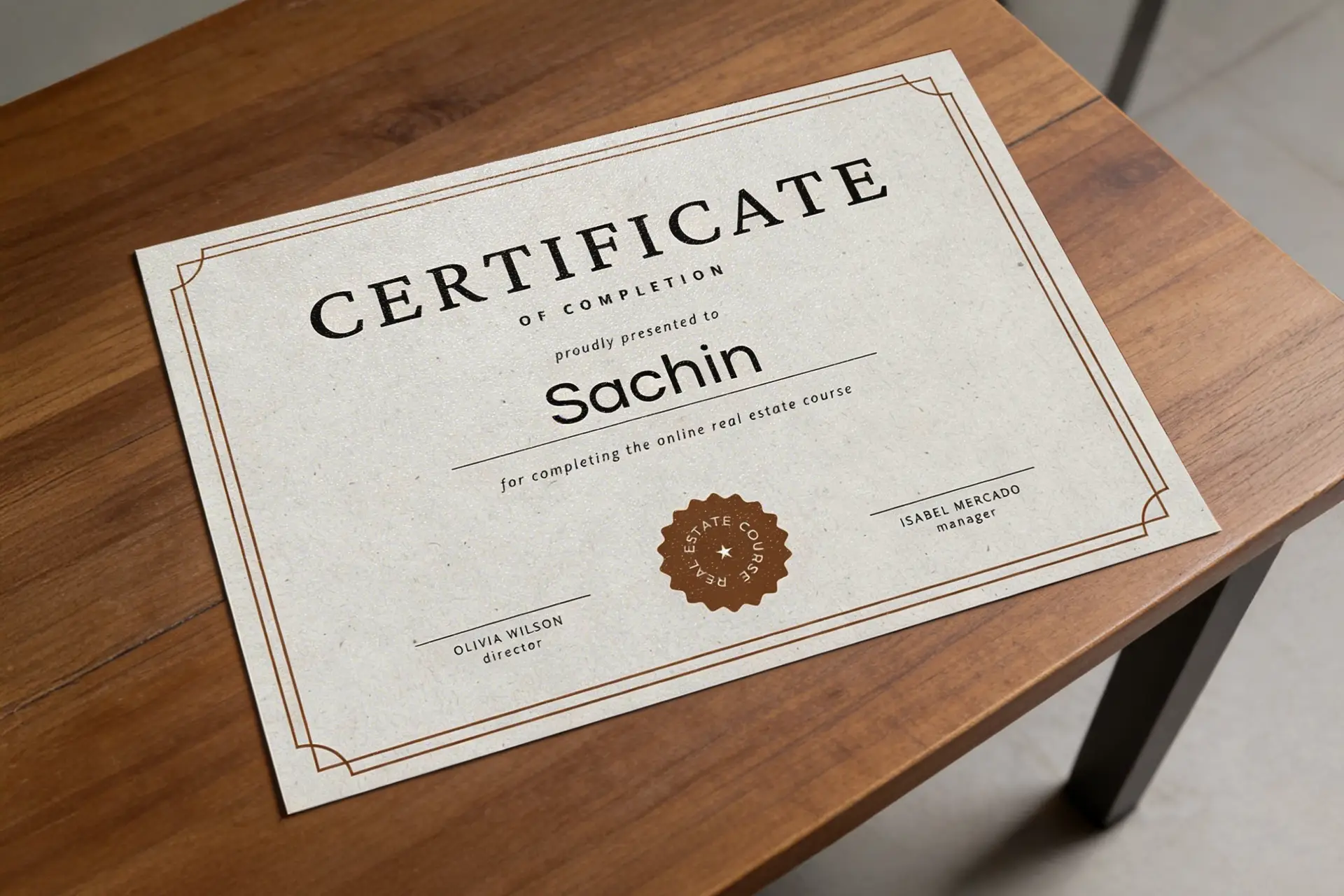 Eco-Friendly Certificates