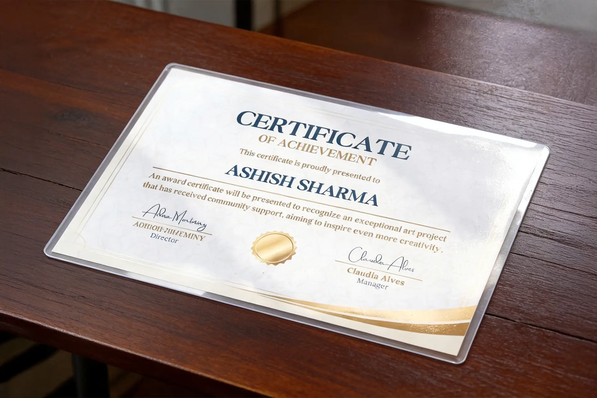 Pouch Laminated Certificates