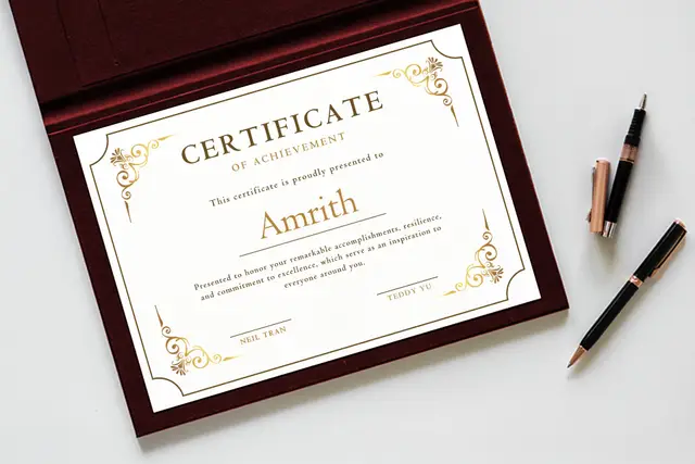 Standard Certificates