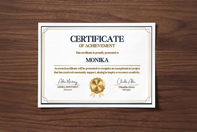 Standard Paper Certificates