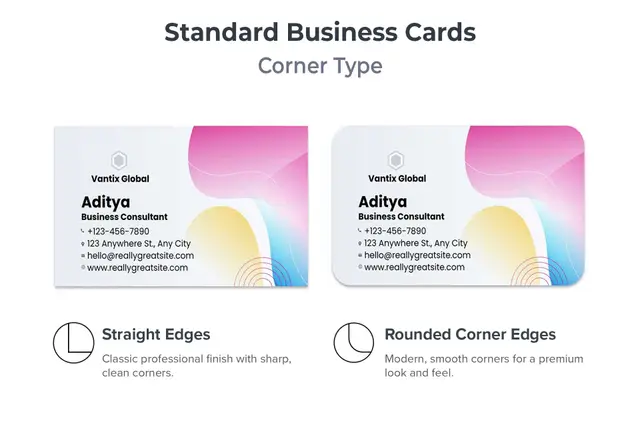 Standard Business Visiting Cards