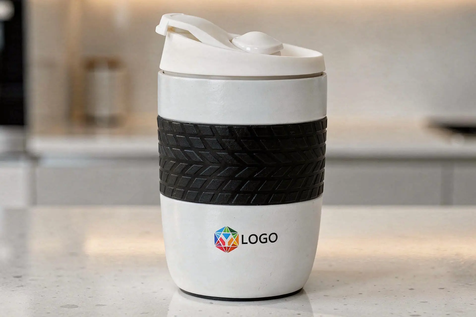 Expressions Spill Free Mug - White