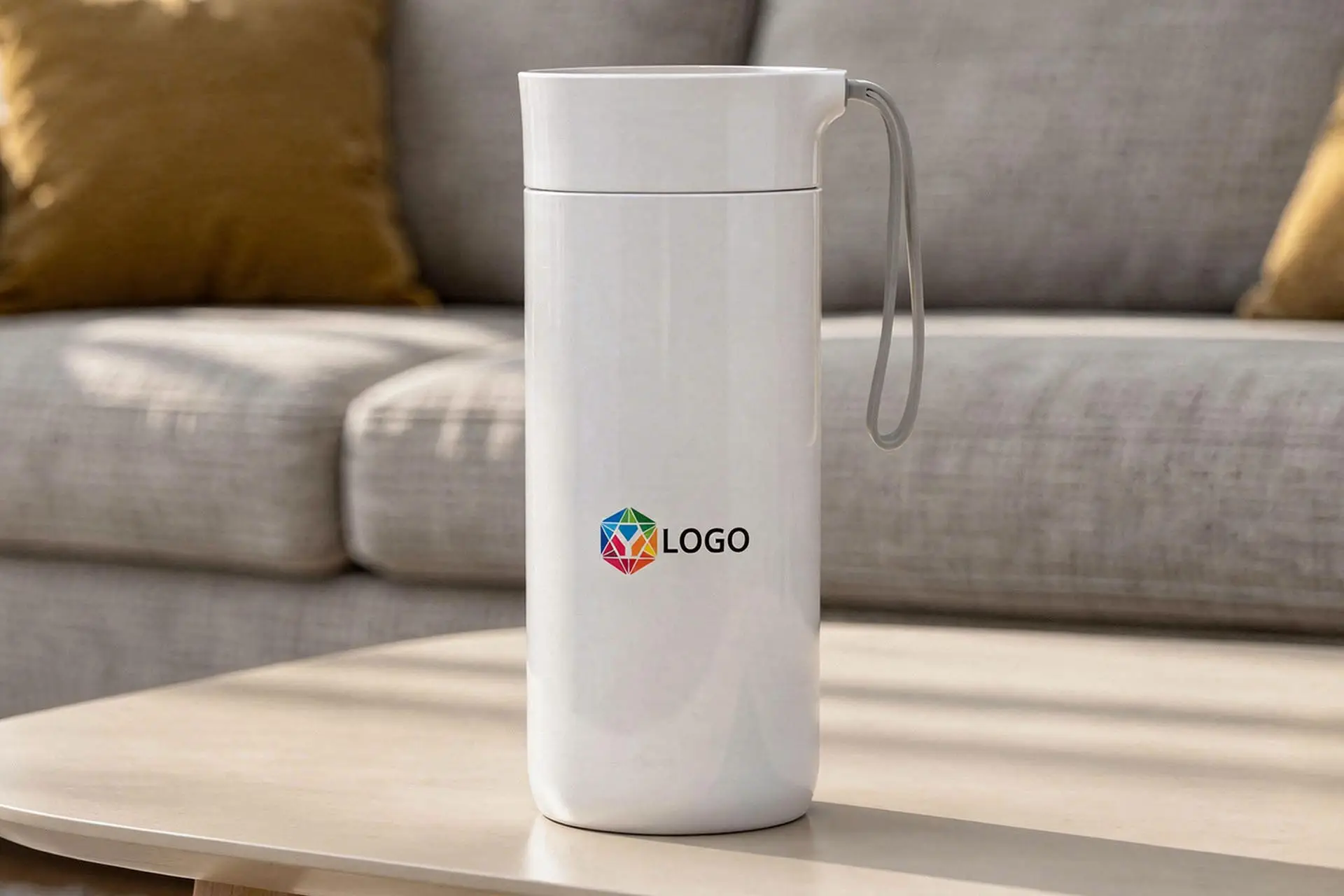 Glaze Spill Free Sipper - White