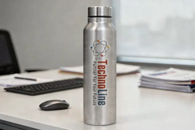 Multicolour Printed Steel Bottle (1000ml)