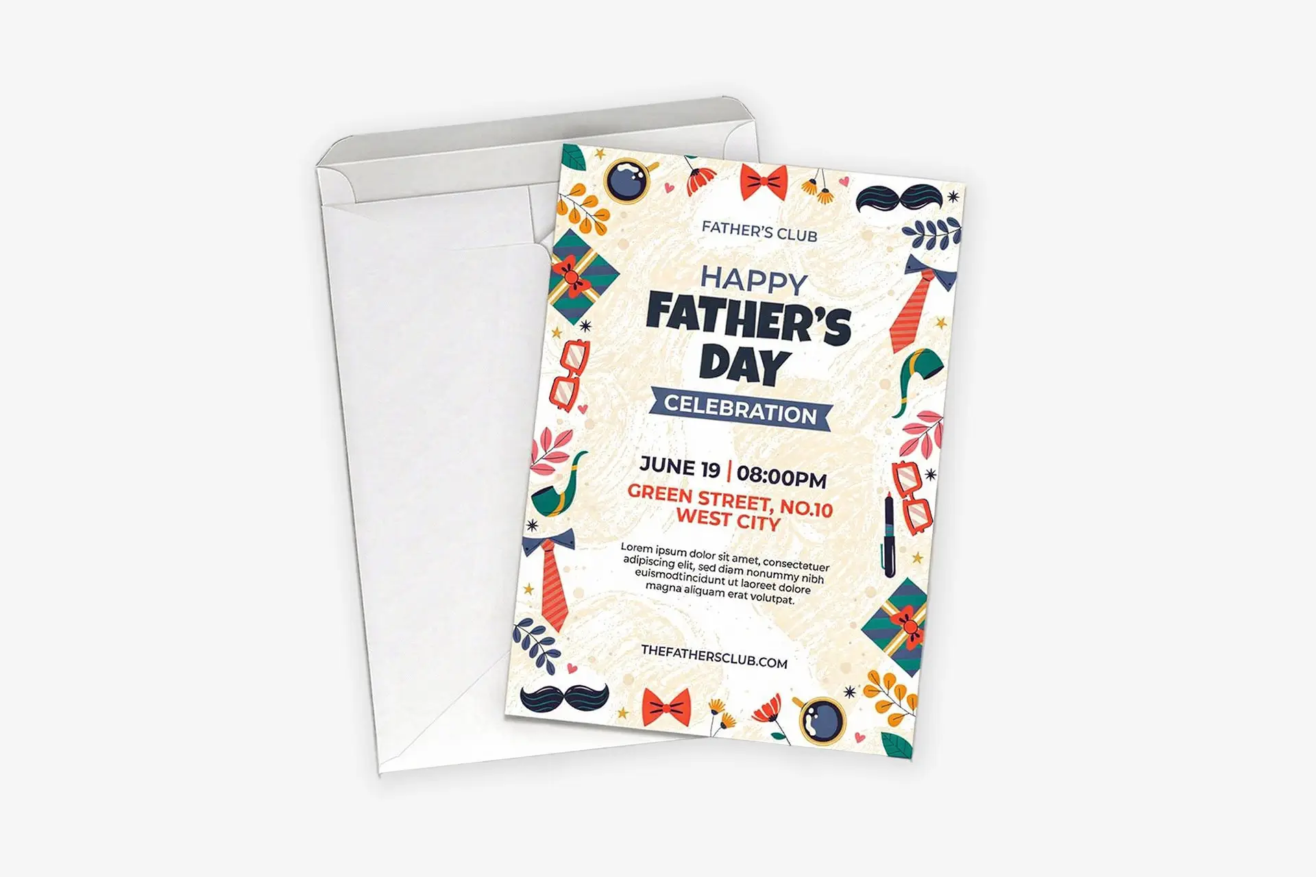 Fathers Day Invitation Card