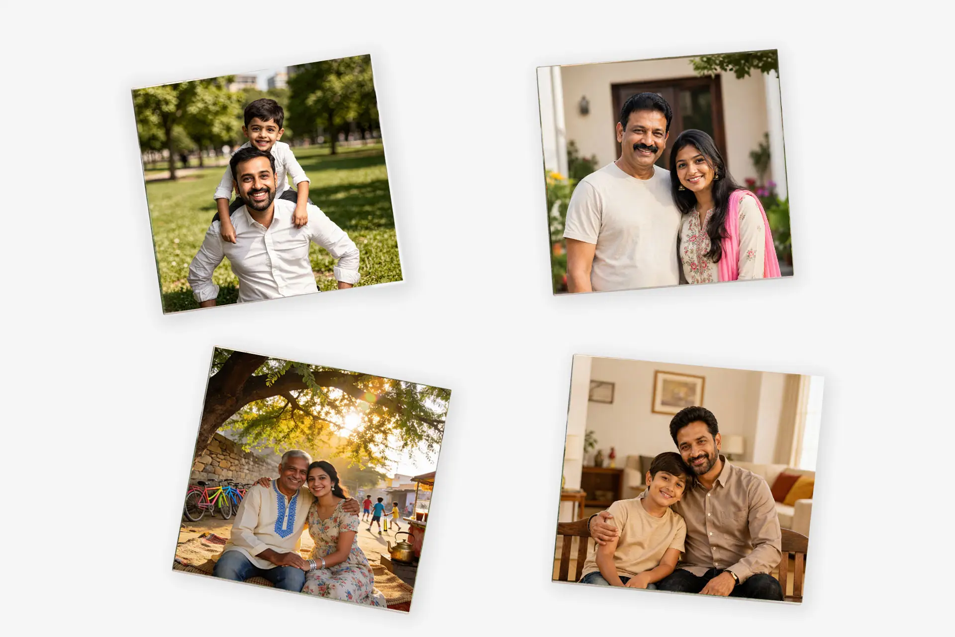 Fathers Day Photo Fridge Magnet Set