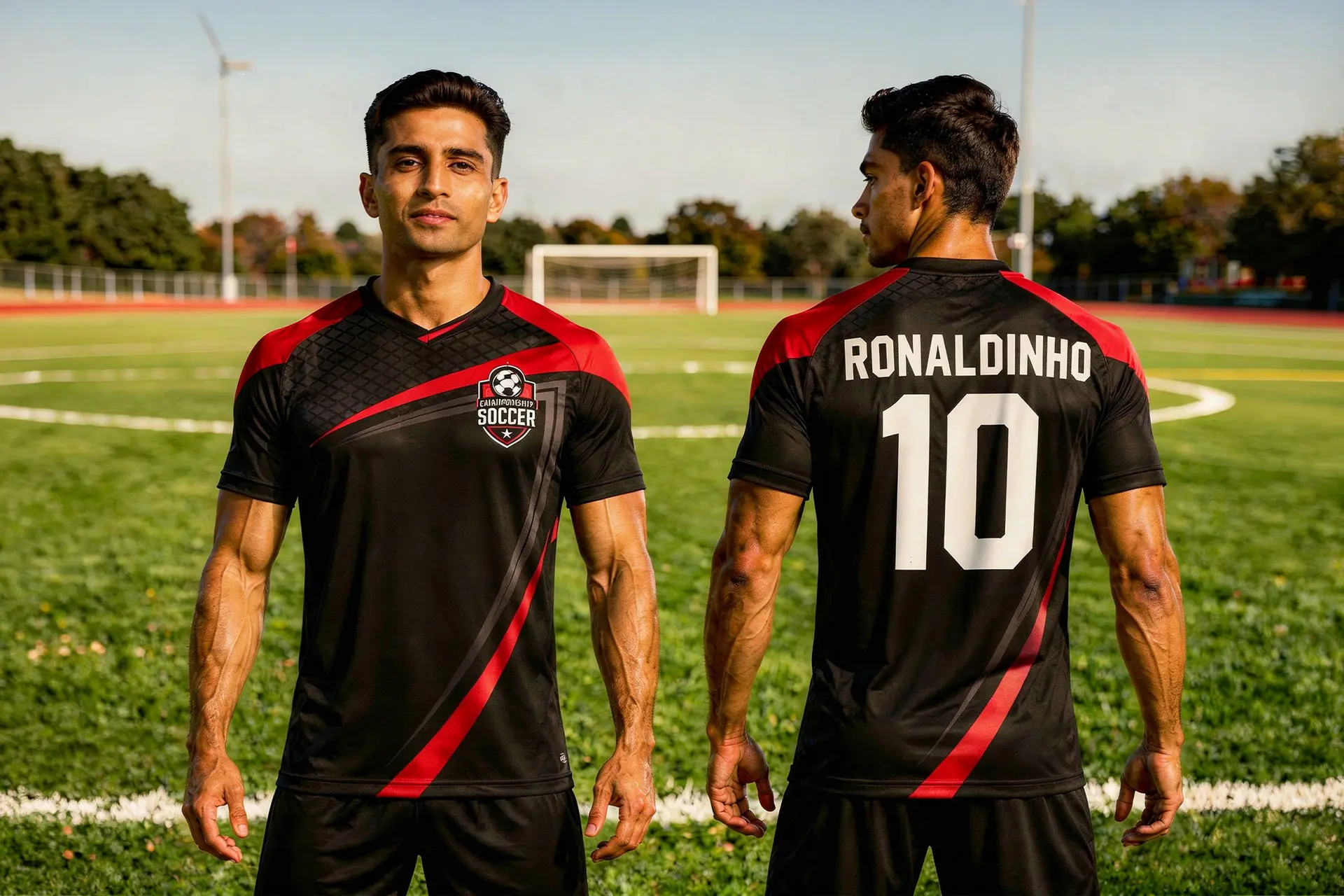 Crimson Edge Soccer Jersey
