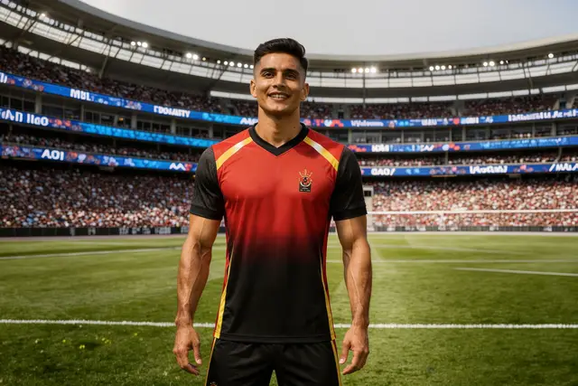 Royal Crimson V Neck Jersey