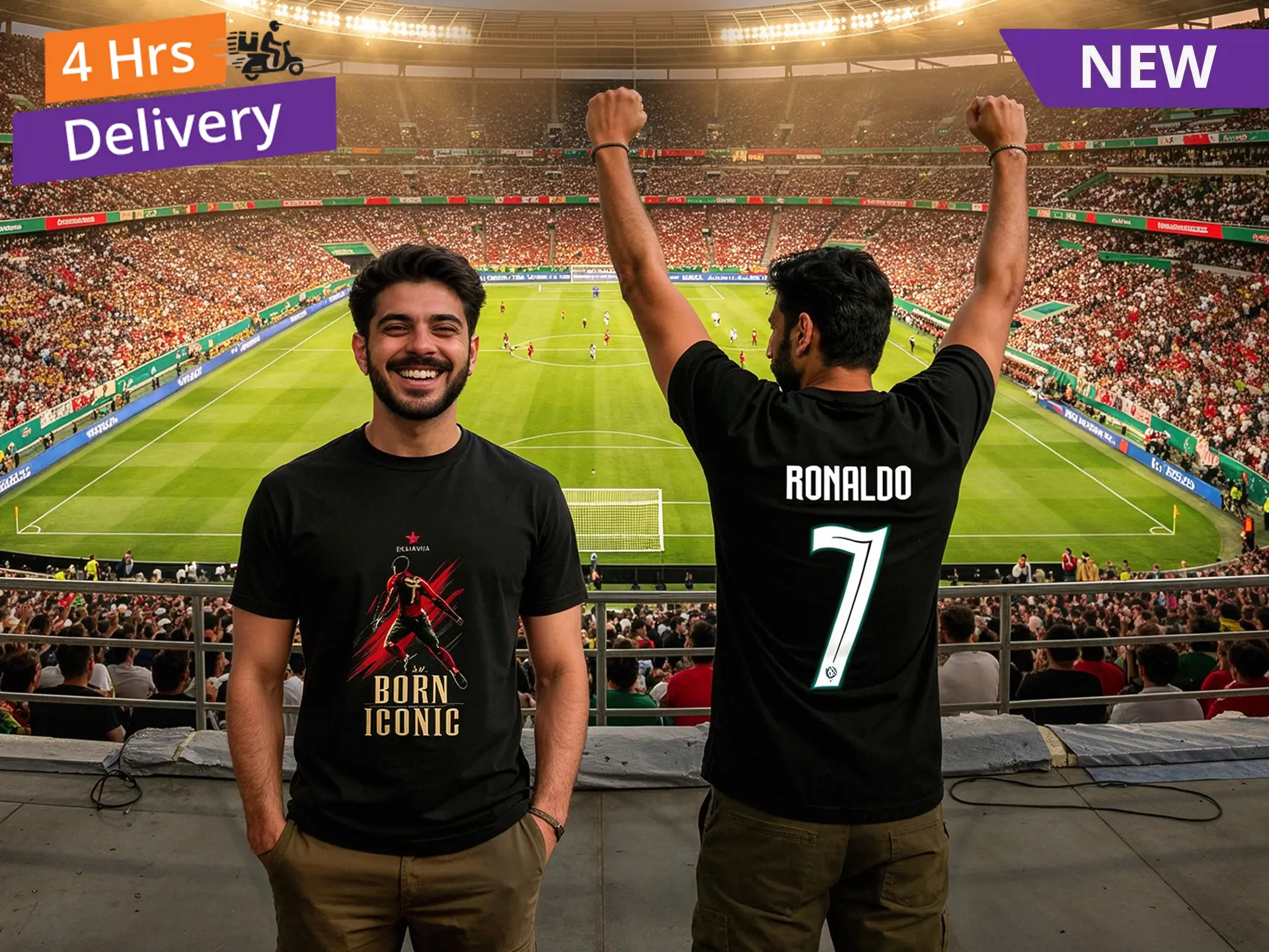 Born Iconic CR7 Round Neck T-shirt