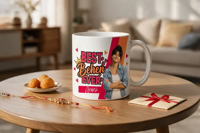 Personalized Raksha Bandhan Photo Mug