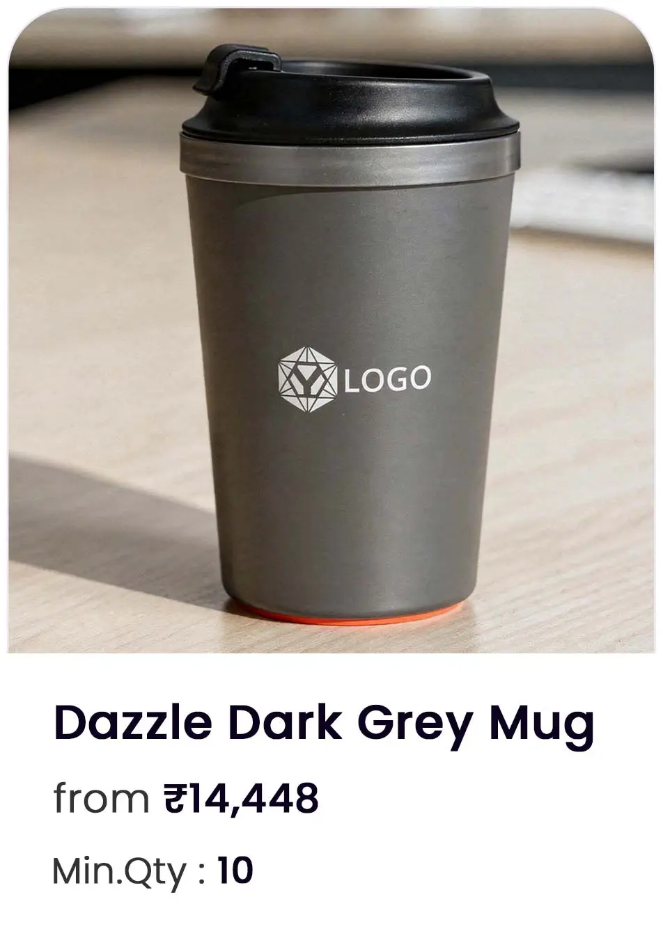 Dazzle Dark Grey Mug