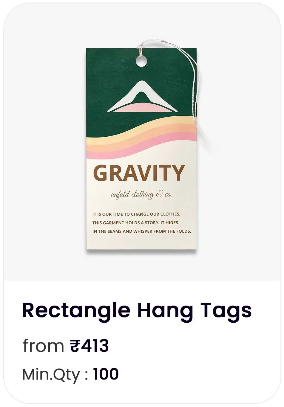 Rectangle Hang Tags