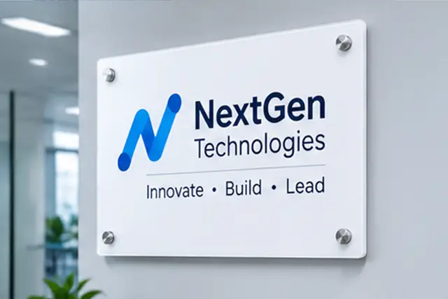 Custom Acrylic Sign Board with Studs