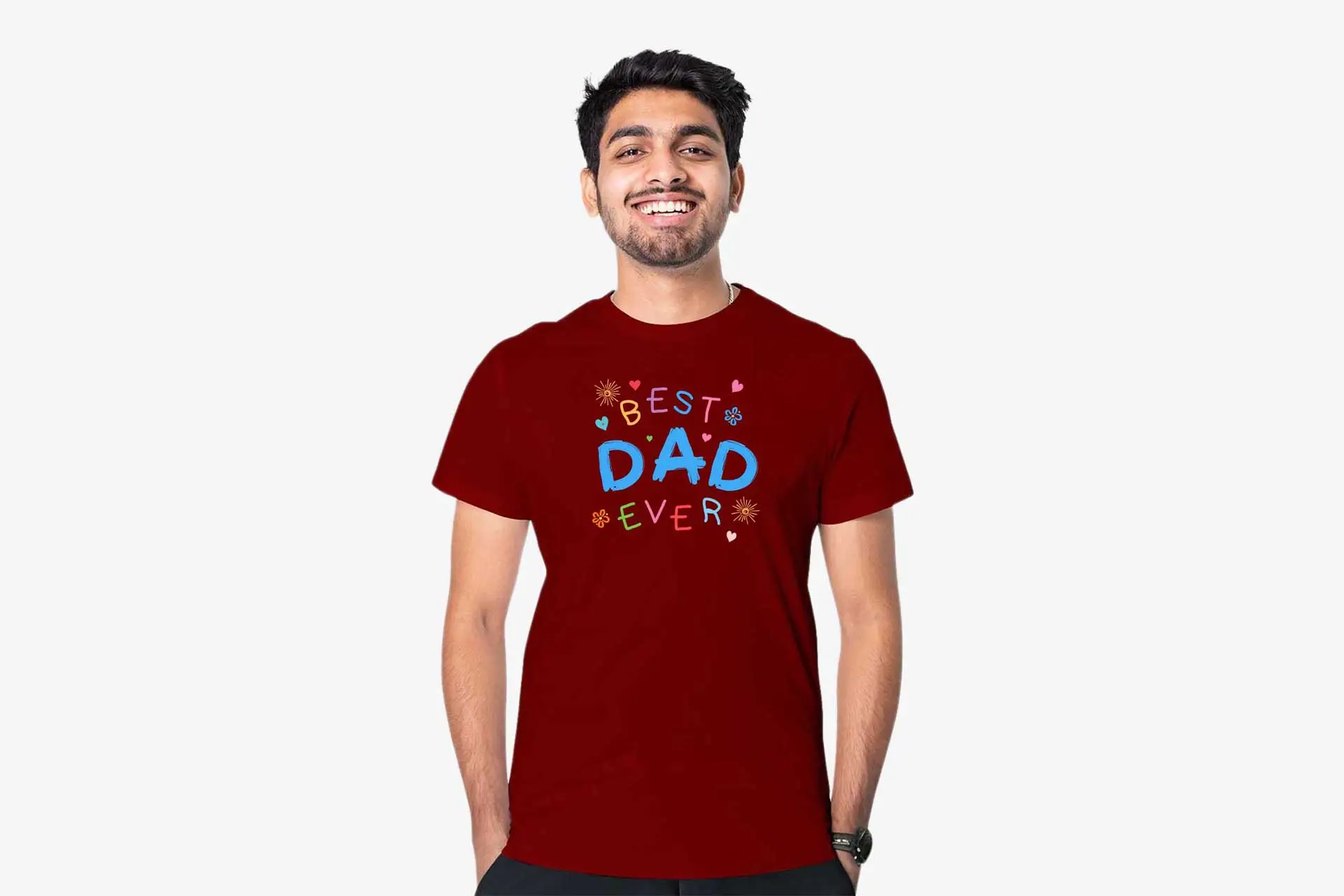 Fathers Day Round Neck T-Shirt