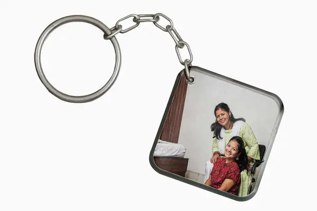 Mothers Day Photo Keychain