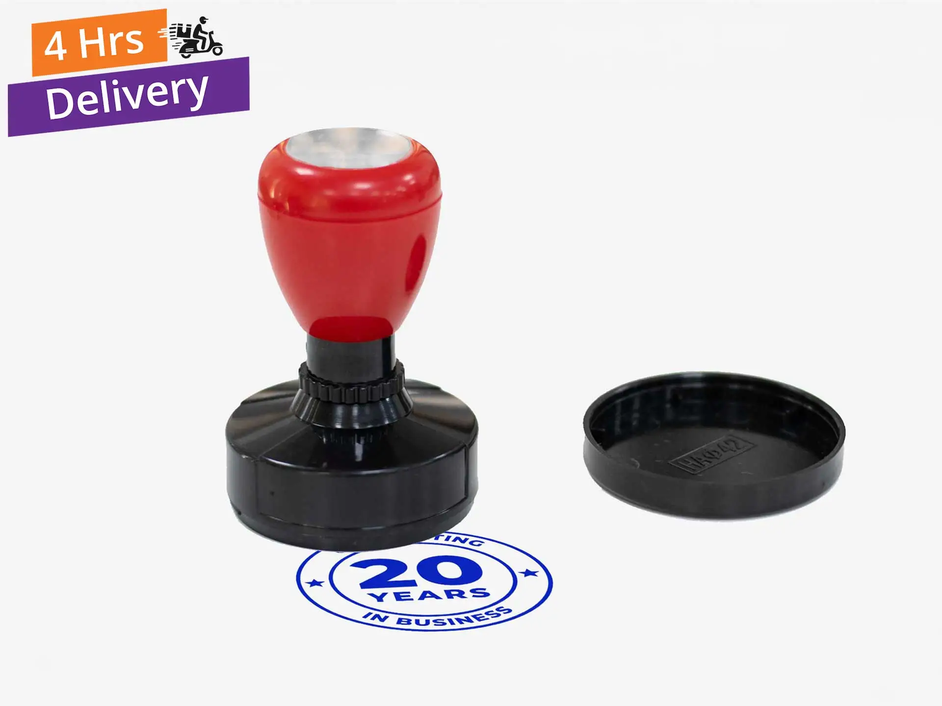 Circle Pre-ink Rubber Stamps