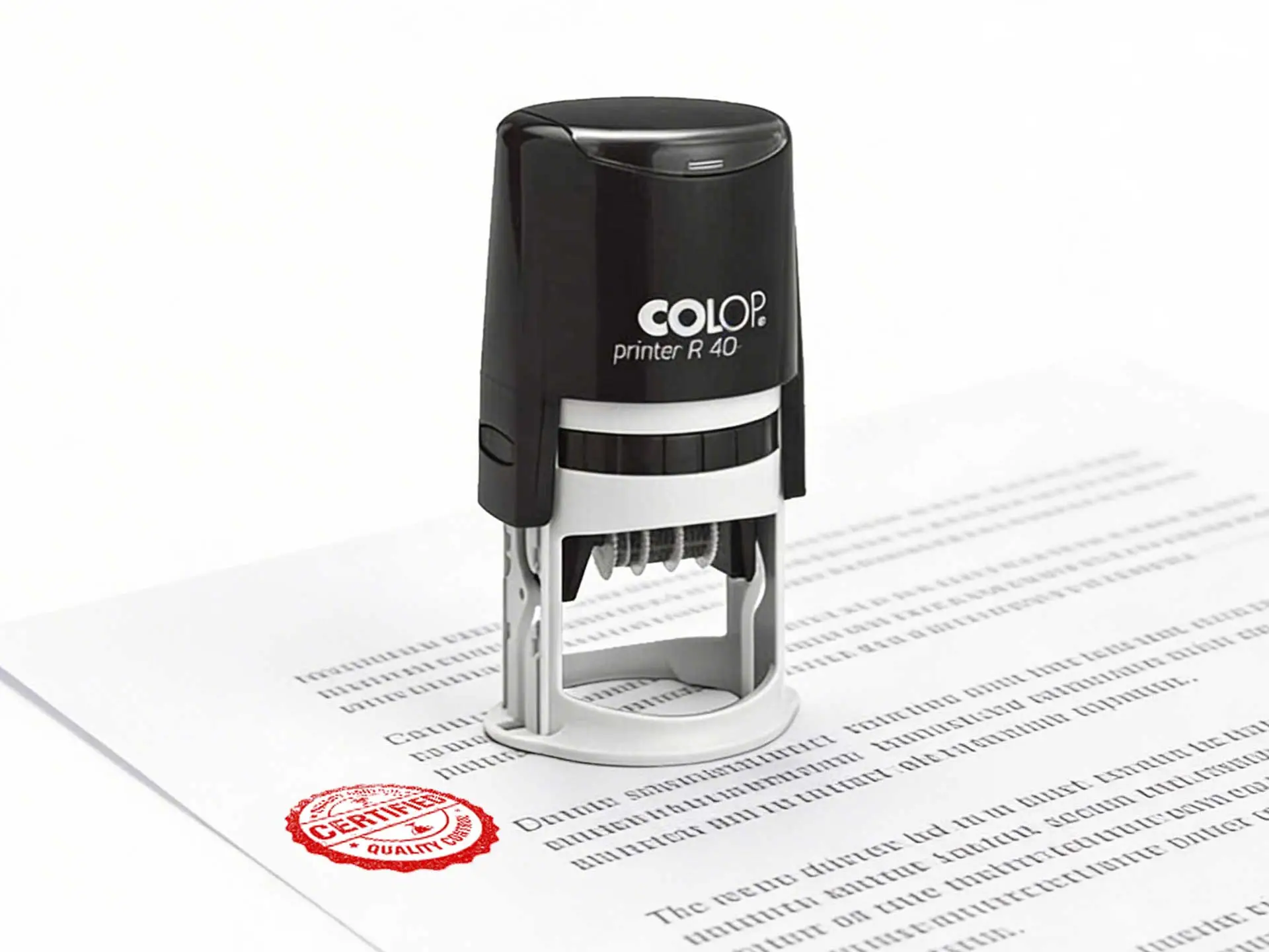 Circle Self-ink Rubber Stamps