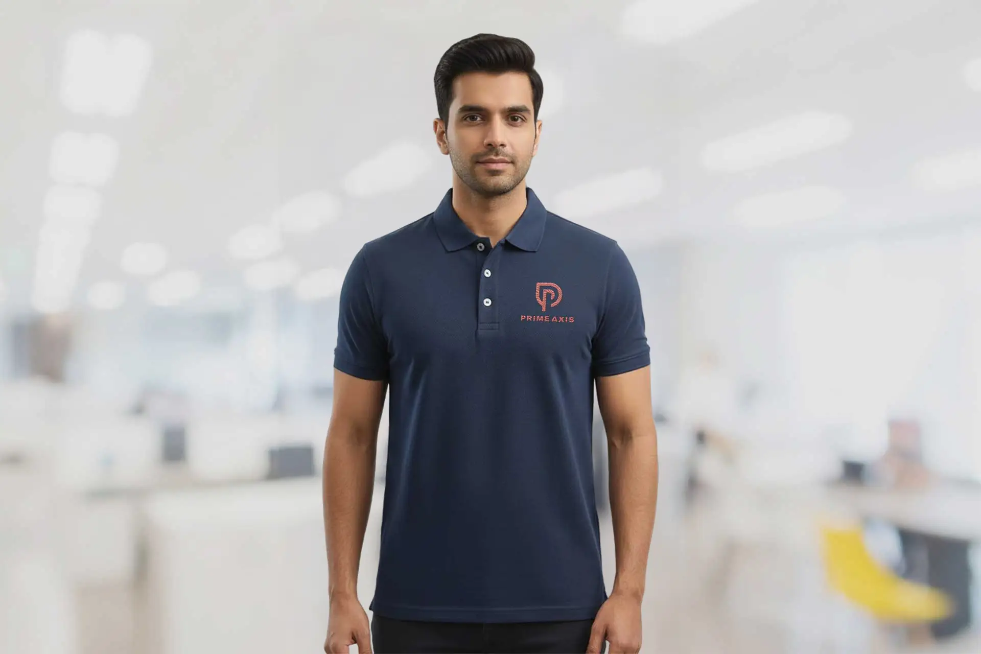 Signature Popcorn knit Polo T-shirt