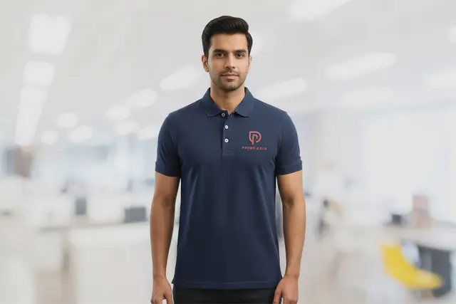 Signature Popcorn knit Polo T-shirt