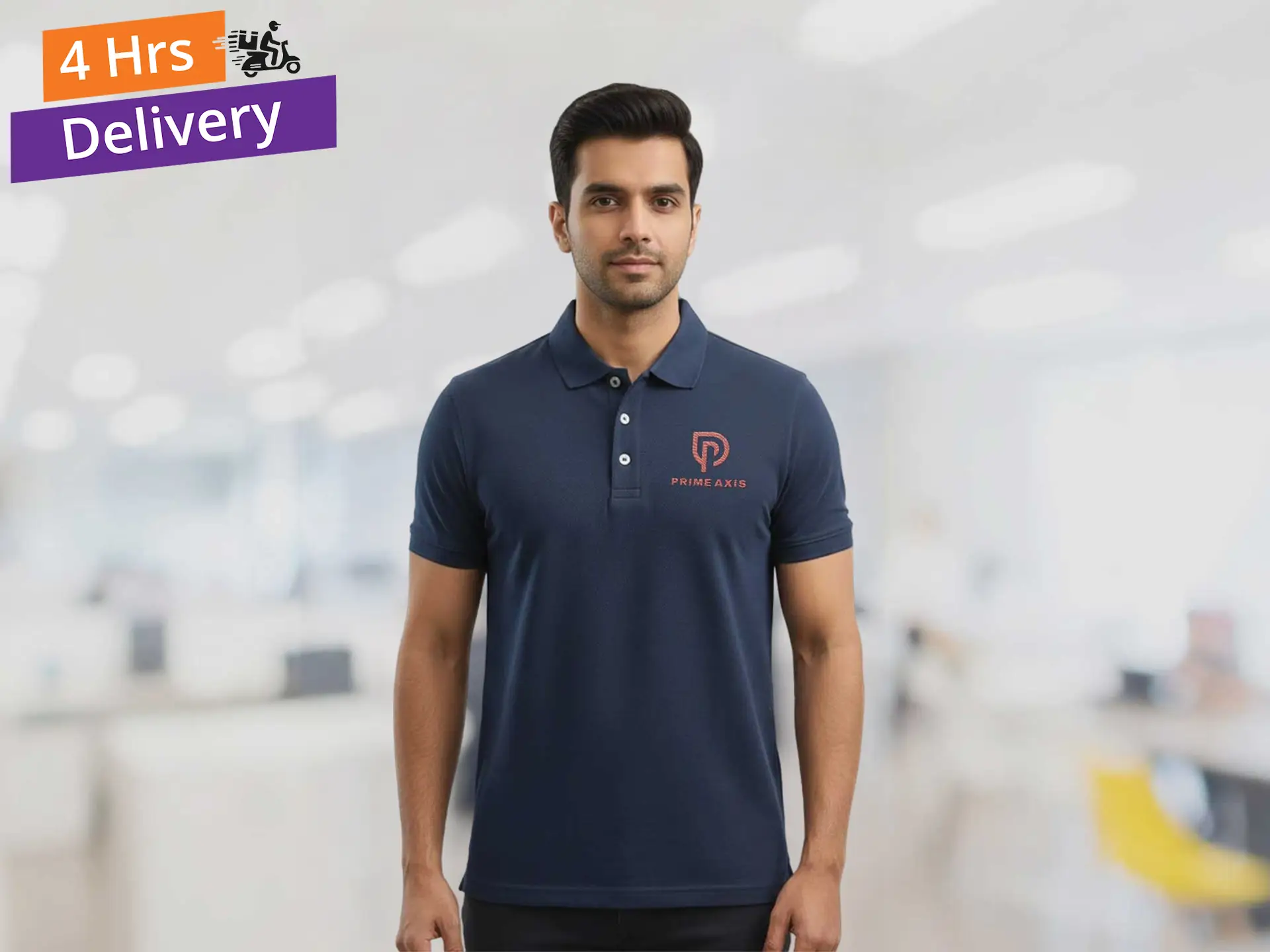 Signature Popcorn knit Polo T-shirt