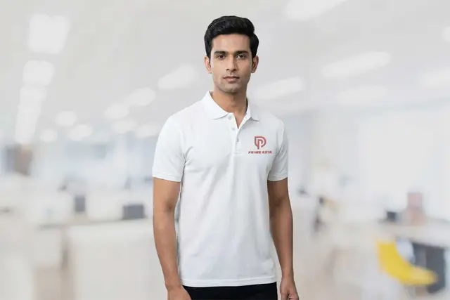 Signature Popcorn knit Polo T-shirt
