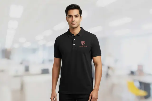 Signature Popcorn knit Polo T-shirt