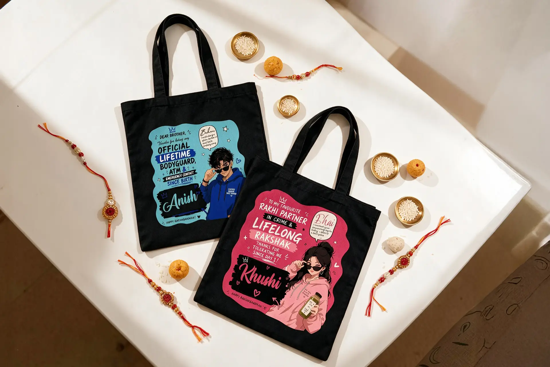 Raksha Bandhan Tote Bags