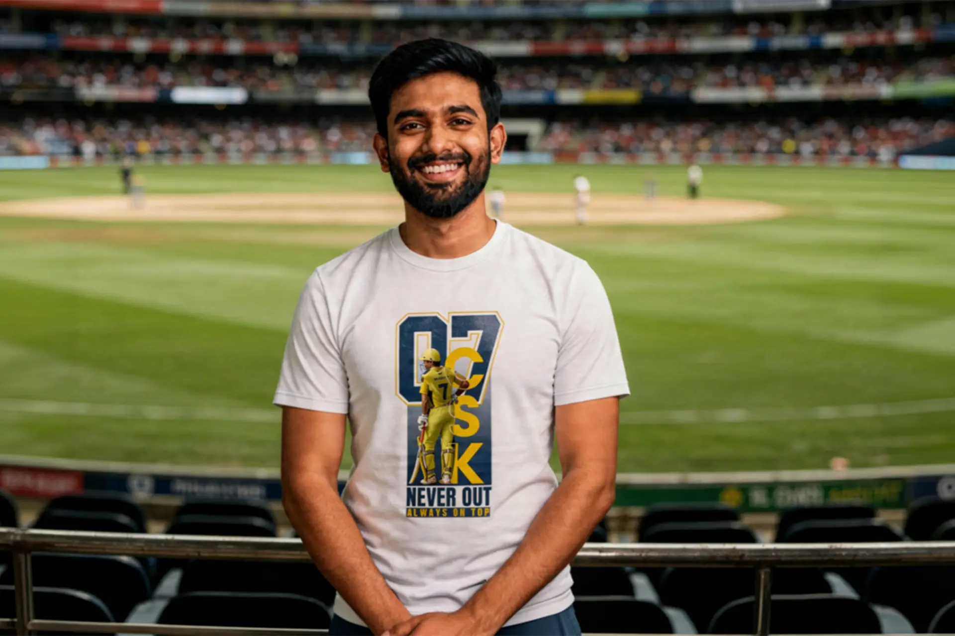 IPL CSK Dry Fit Round Neck Tshirt
