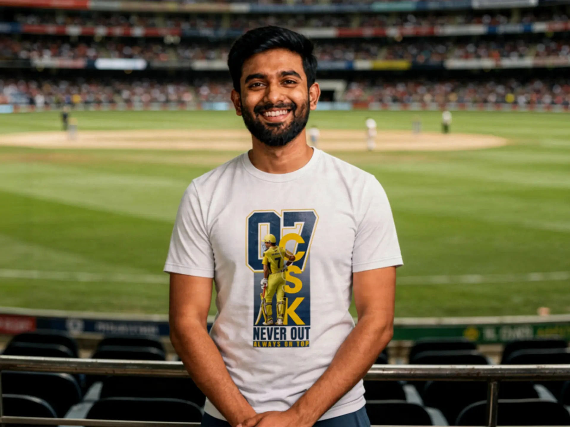 IPL CSK Dry Fit Round Neck Tshirt