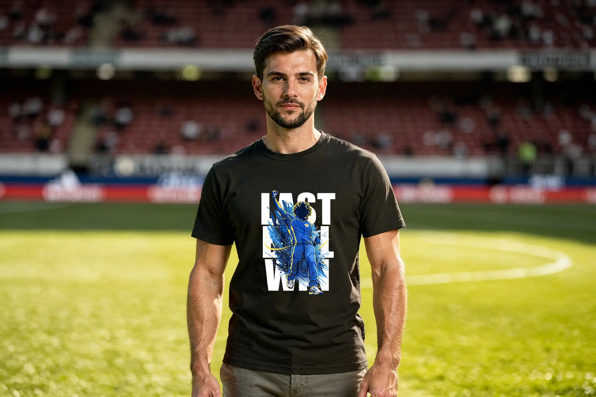 IPL MI Black Round Neck Tshirt