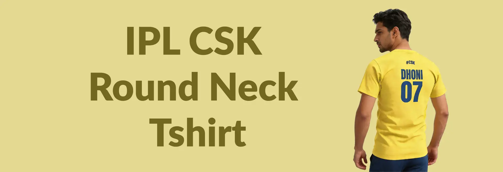 IPL CSK Round Neck Tshirt