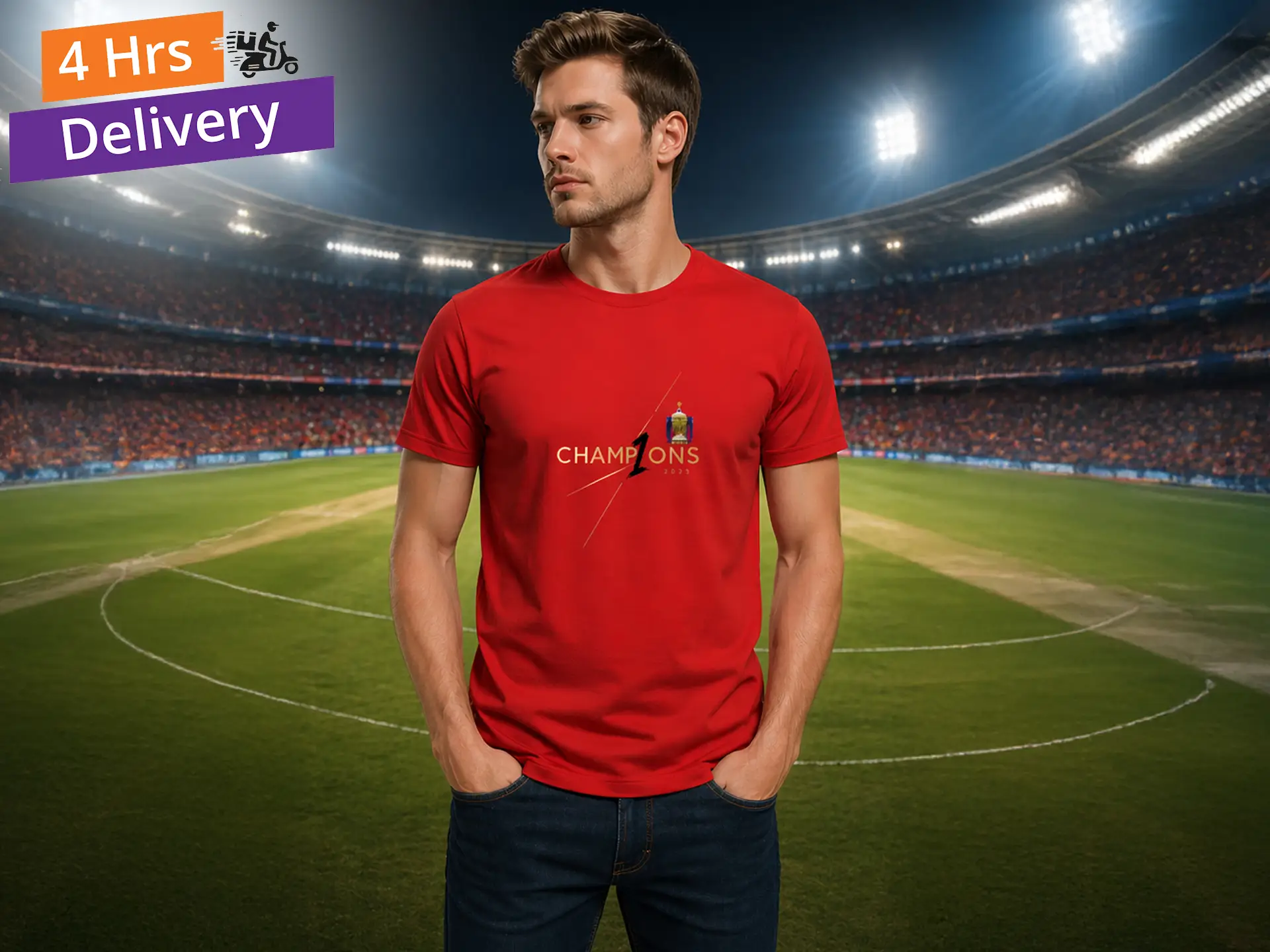 IPL RCB Red Round Neck Tshirt