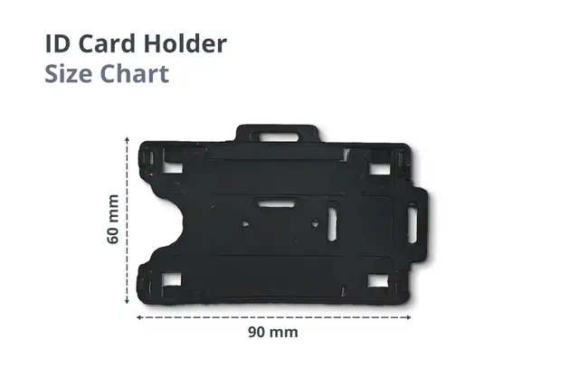 ID Card Holder (Clear or Black)