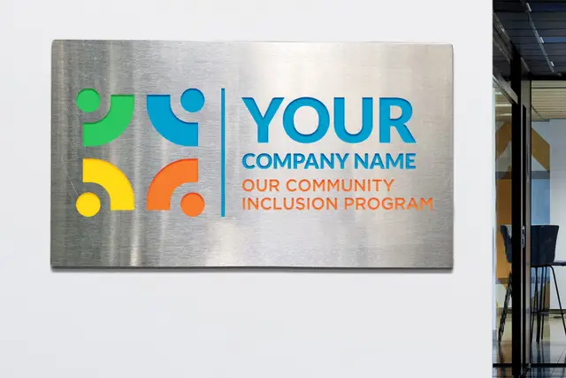 Steel Name Plates with color filled Engraving