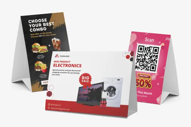 Table Top Tent Cards