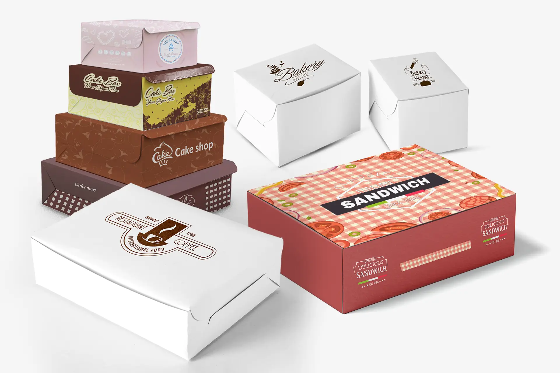 Food & Cake Box Samples