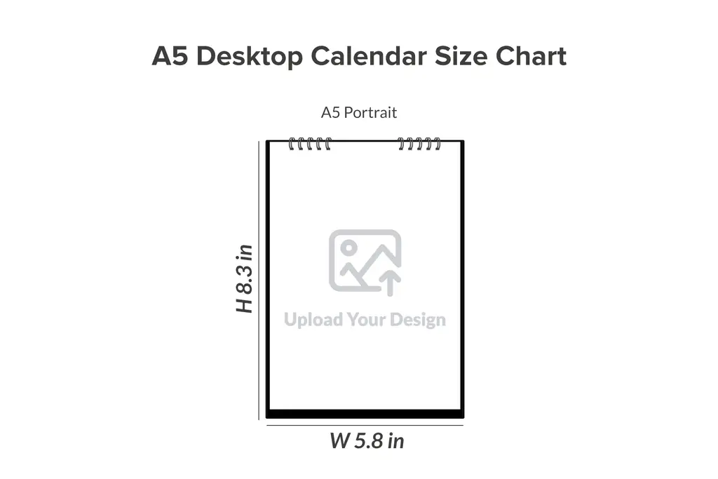 Portrait Desktop Calendars- A5 Size Desk Calendar Online- Inkmonk