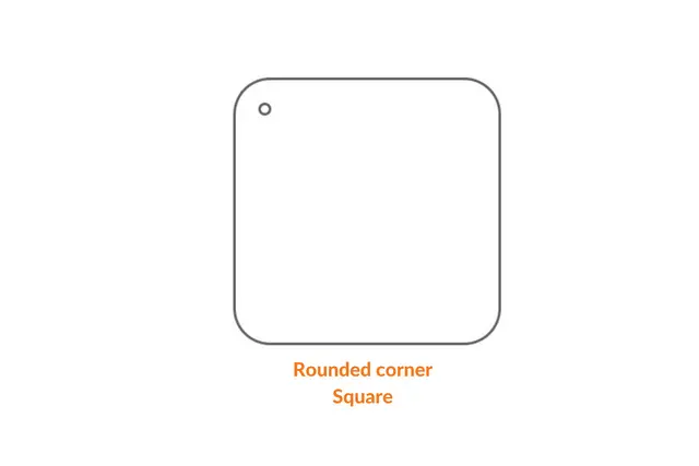 Square Keychain