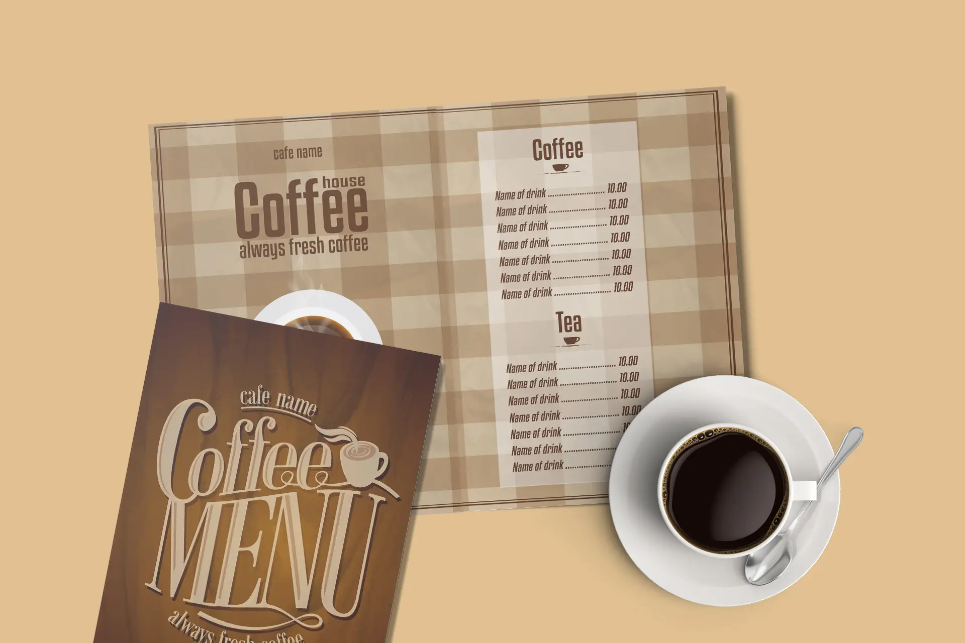 Bi-fold Menu Cards