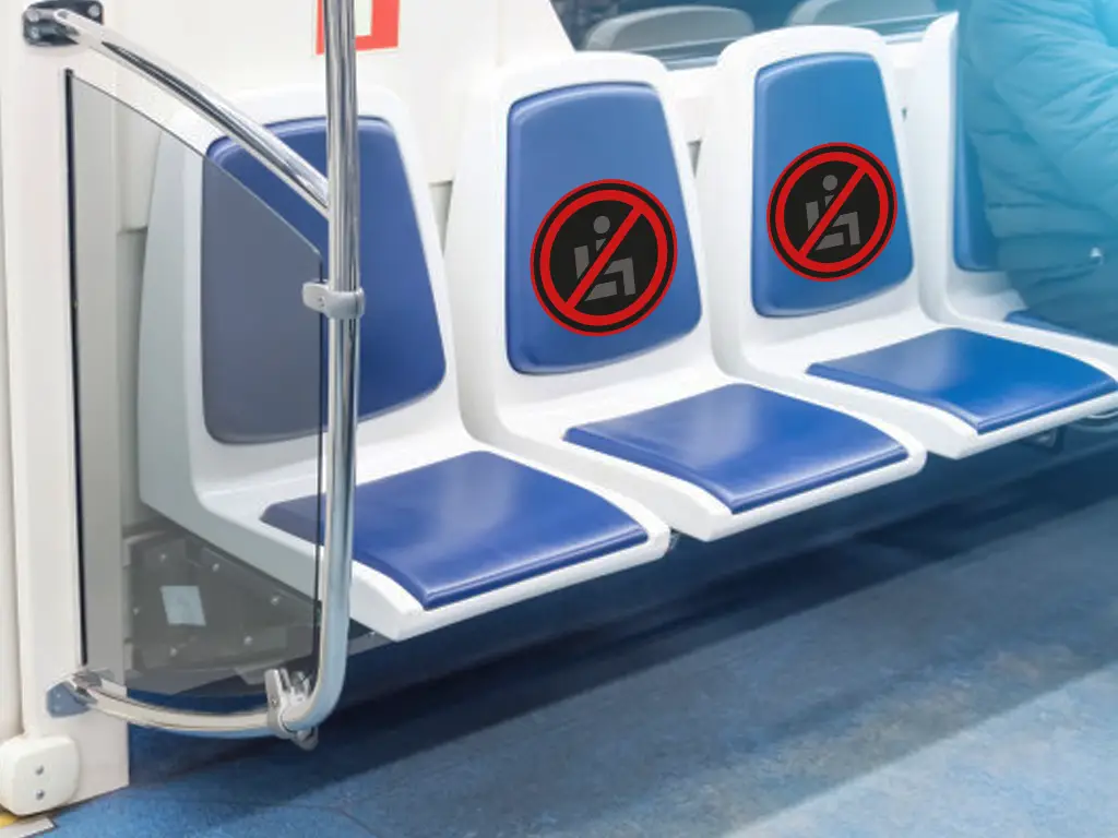 No Seating Here Stickers