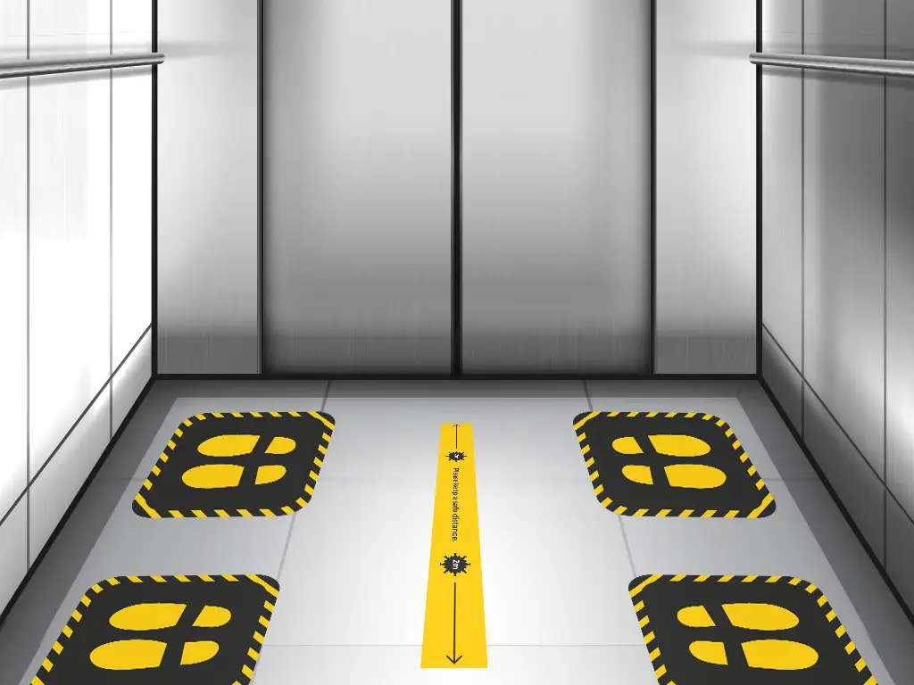 Stand here stickers