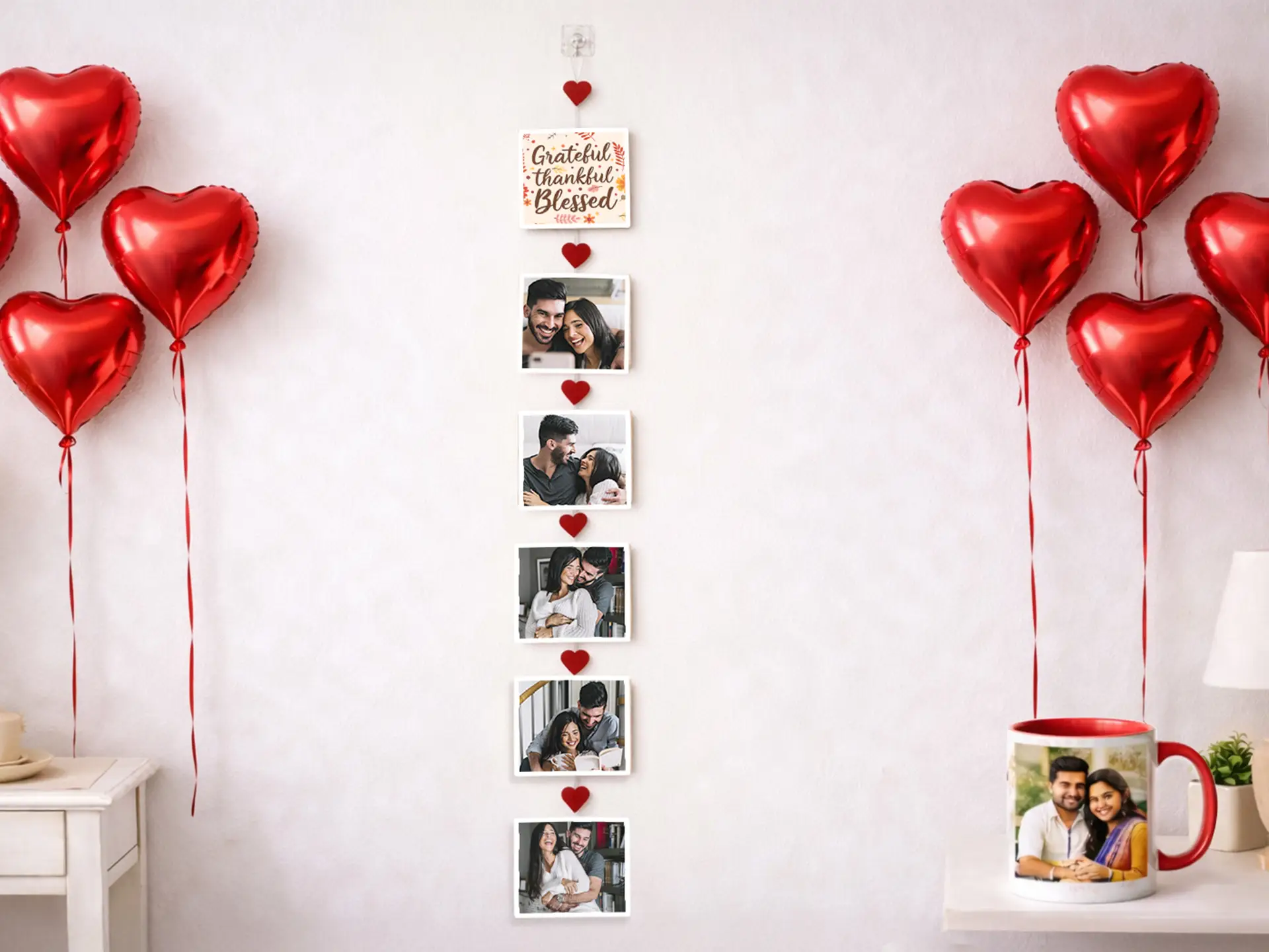 Photo Mug Magnetic Photo String Retro Print