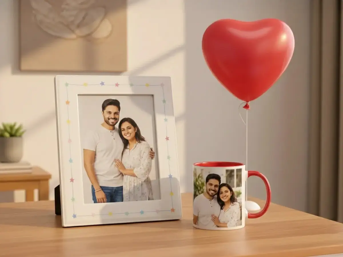 Photo Mug Big Premium Acrylic Photo Frame Combo | Design Custom ...