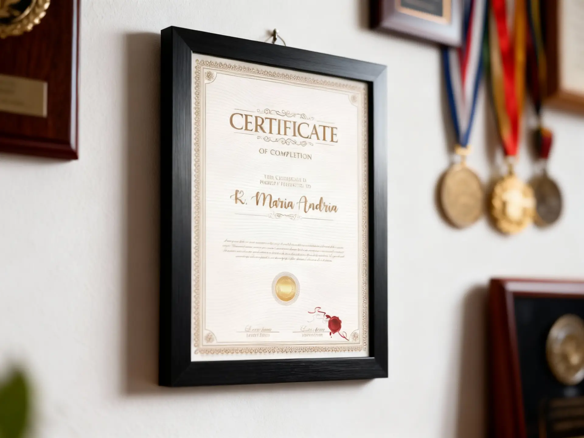 Framed Certificates