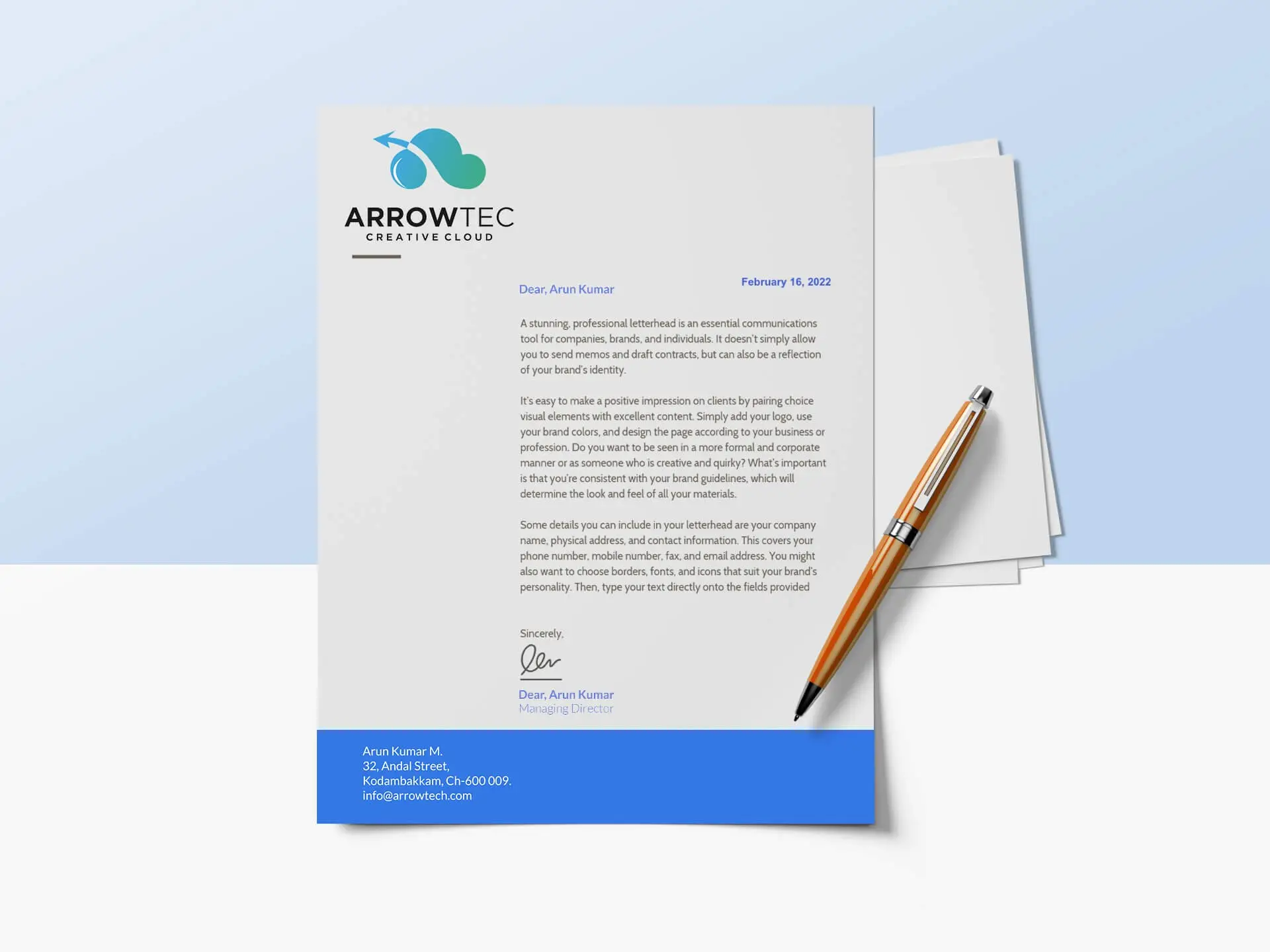 Customized Letterheads 