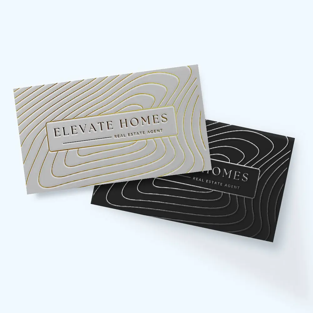 Raised Foil Business Cards