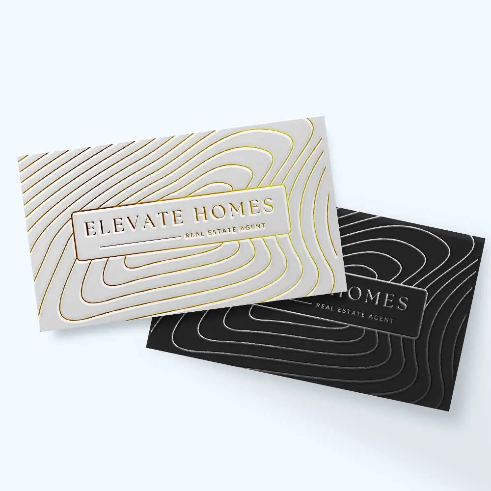 Raised Foil Business Cards